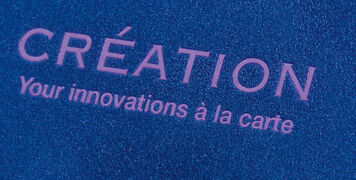 Création Velvet Blue on Silky White